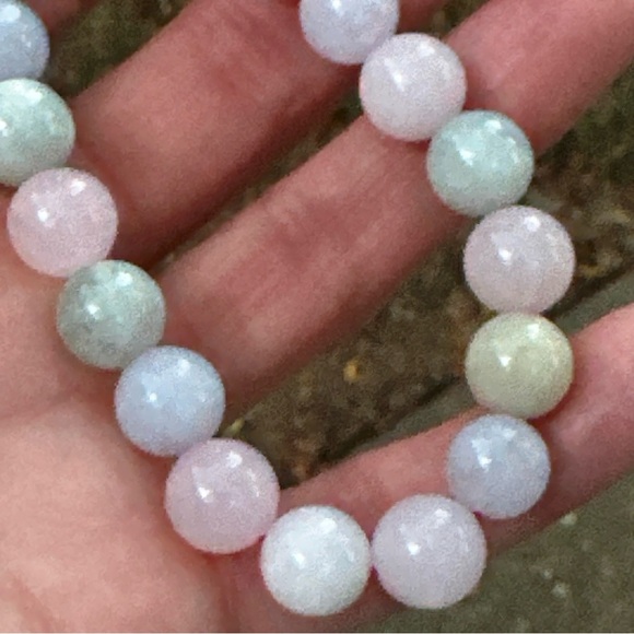 10mm Natural Morganite Beaded Bracelet with a stretchable wire - Picture 17 of 17